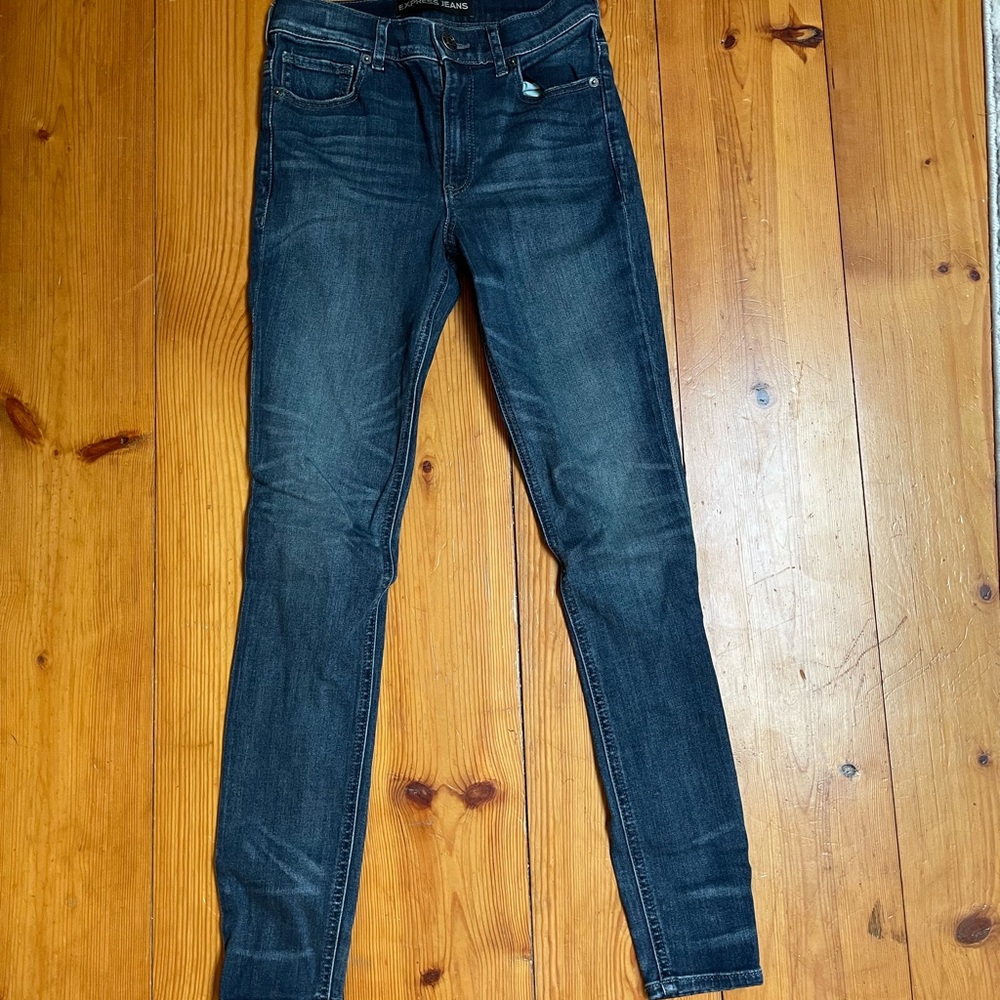 High waisted Express skinny jeans